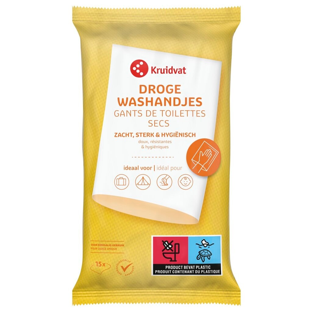 Kruidvat Gants de Toilette Secs