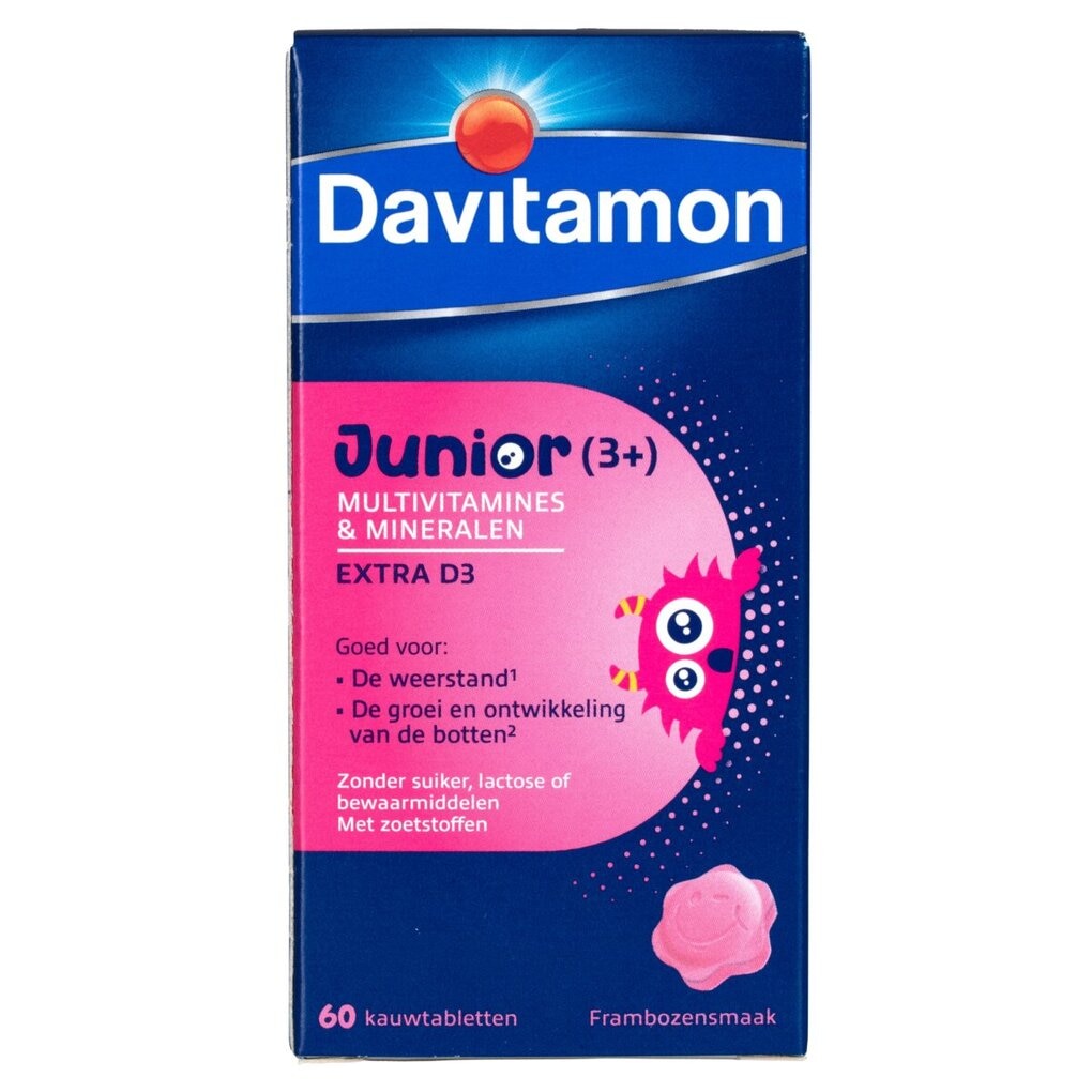 Davitamon Comprimés à Croquer Junior 3+ Multivitamines & Minéraux