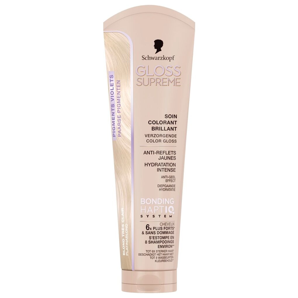 Schwarzkopf Gloss Supreme Platinablond Verzorgende Color Gloss Schwarzkopf Gloss Supreme Platinablond Verzorgende Color Gloss
