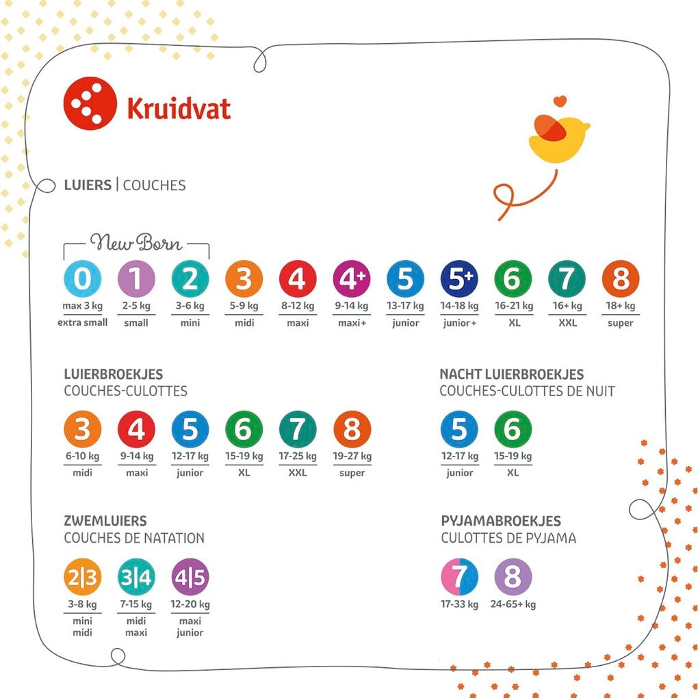 Kruidvat 4+ Maxi Plus Luiers Volumedoos 2 Maanden
