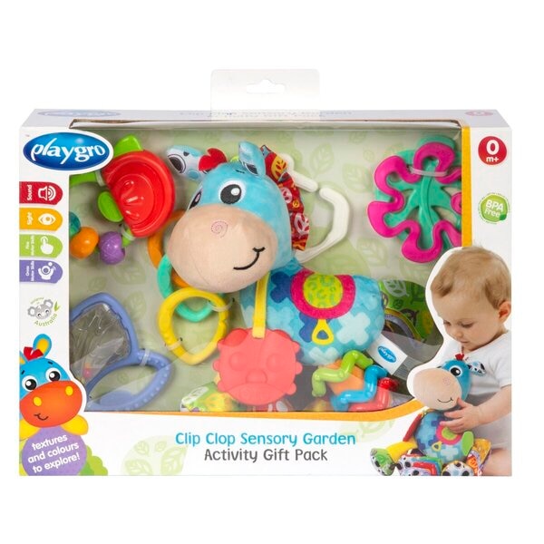 Playgro Clip Clop Sensory Garden Activity Gift Pack