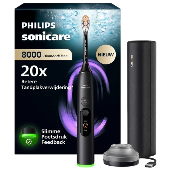 Philips Sonicare Brosse à Dents Électrique DiamondClean 8000 HX8410/12