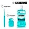 Listerine Bain de Bouche Cool Mint Goût Plus Léger