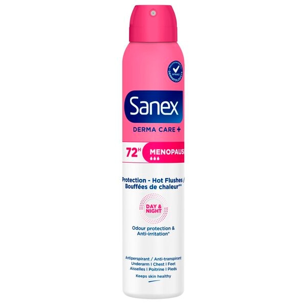 Sanex Derma Care+ Spray Antitranspirant Ménopause