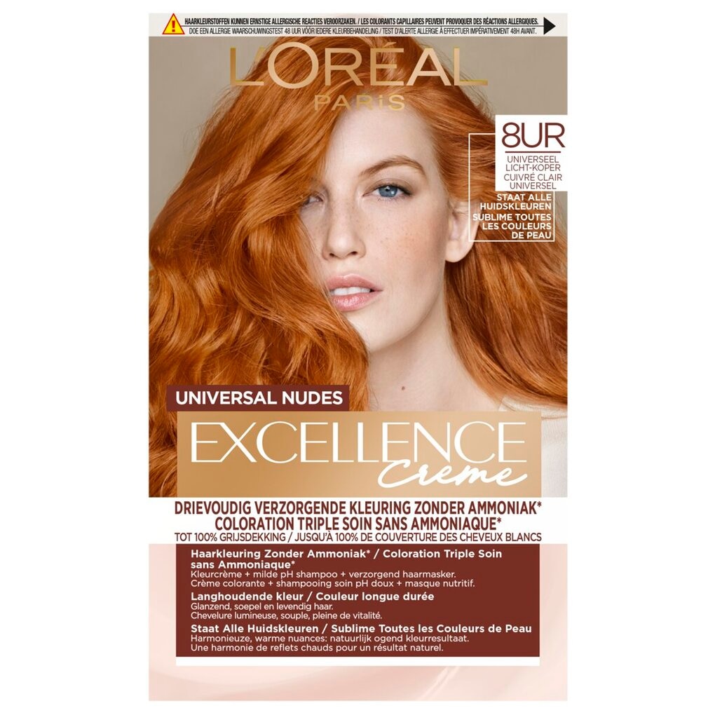 L'Oréal Paris Excellence Creme Coloration Universal Nudes 8UR Cuivre Clair