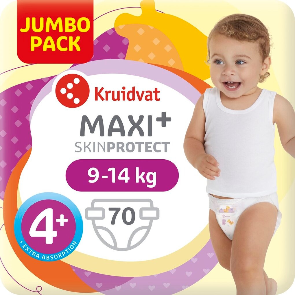 Kruidvat Jumbopack de Couches Taille 4+ Maxi Plus
