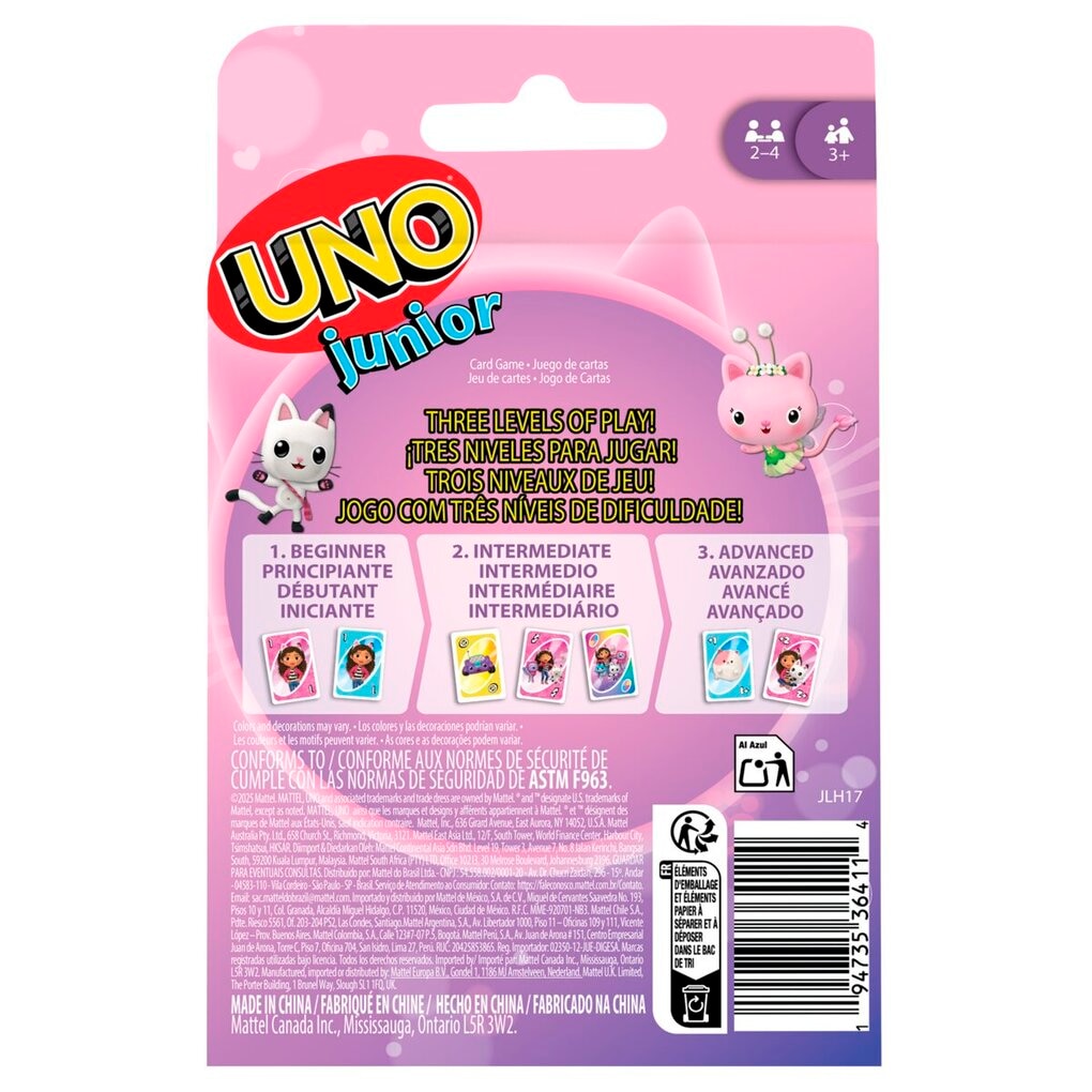 Mattel Uno Junior Gabby's Dollhouse