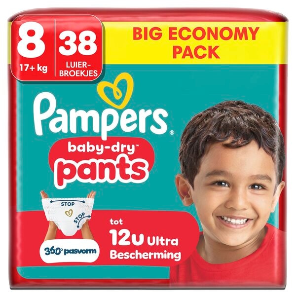 Pampers Baby-Dry Pants Maat 8 Luierbroekjes