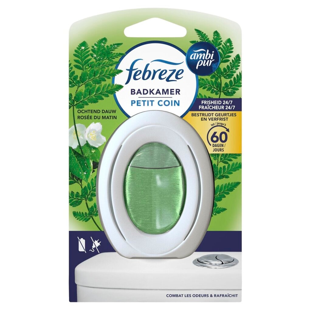 Ambi Pur Désodorisant Salle de Bains & Toilettes Rosée du Matin