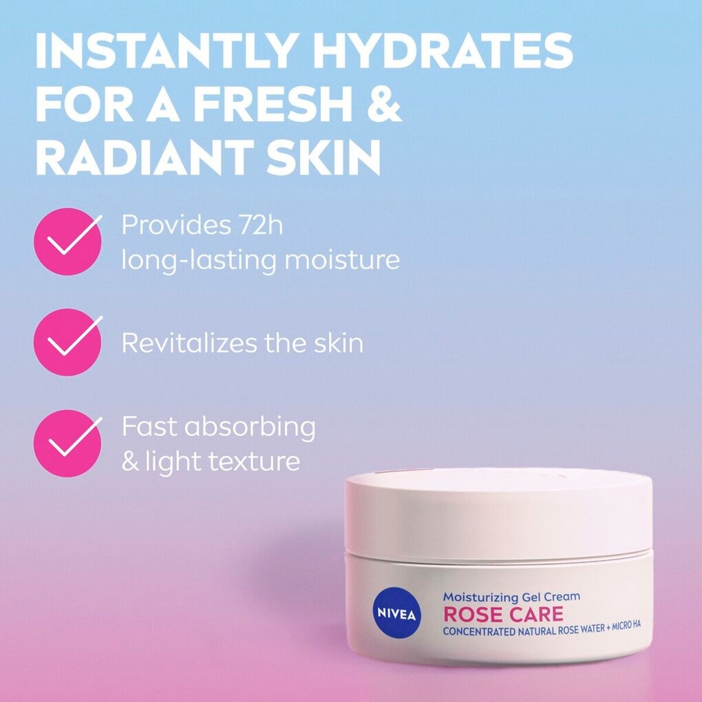 NIVEA Gel-Crème Hydratant Rose Care