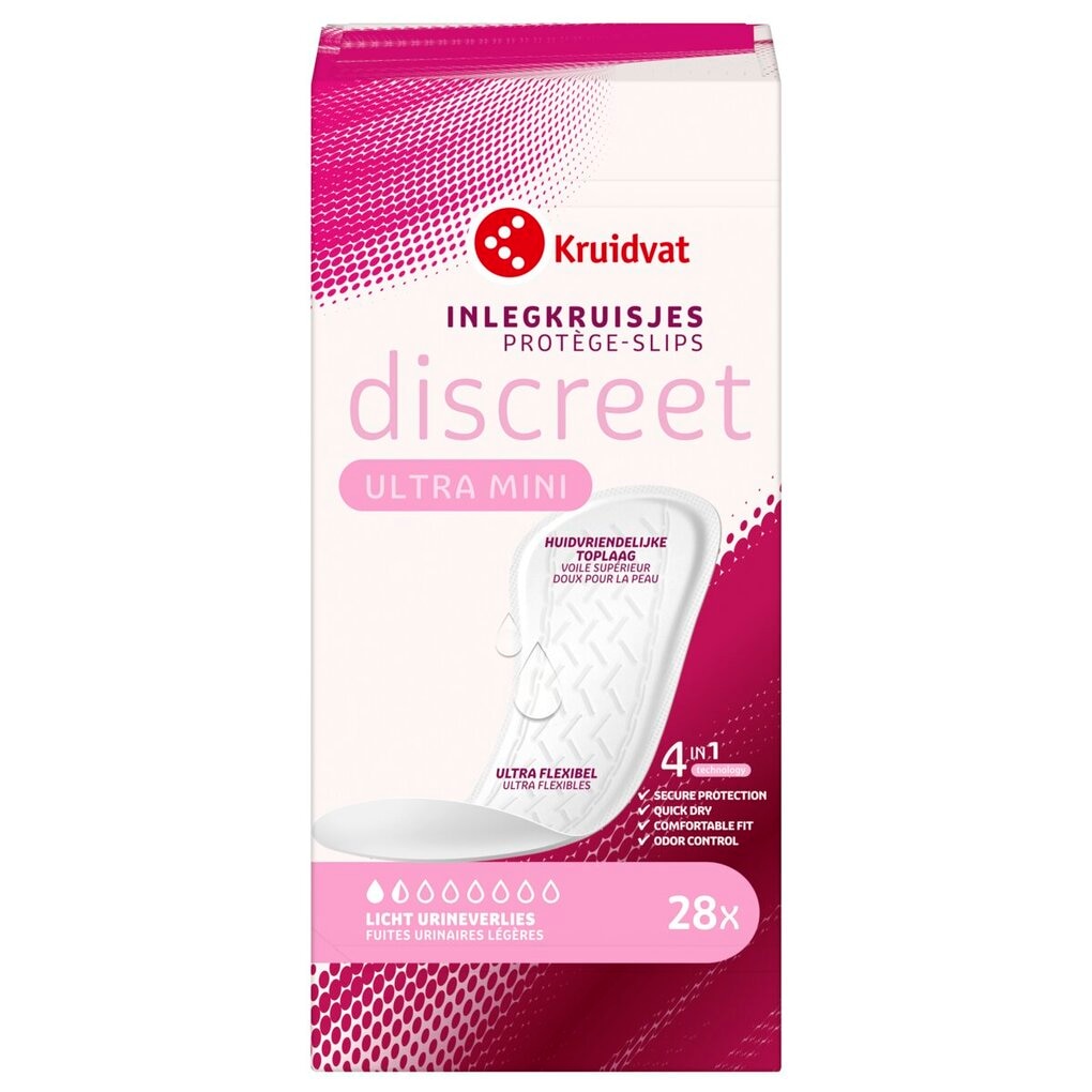 Kruidvat Discreet Ultra Mini Incontinentie Inlegkruisjes