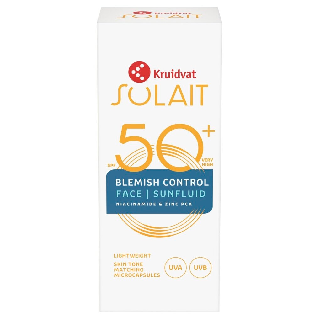 Kruidvat Solait Blemish Control SPF50 Face Sunfluid