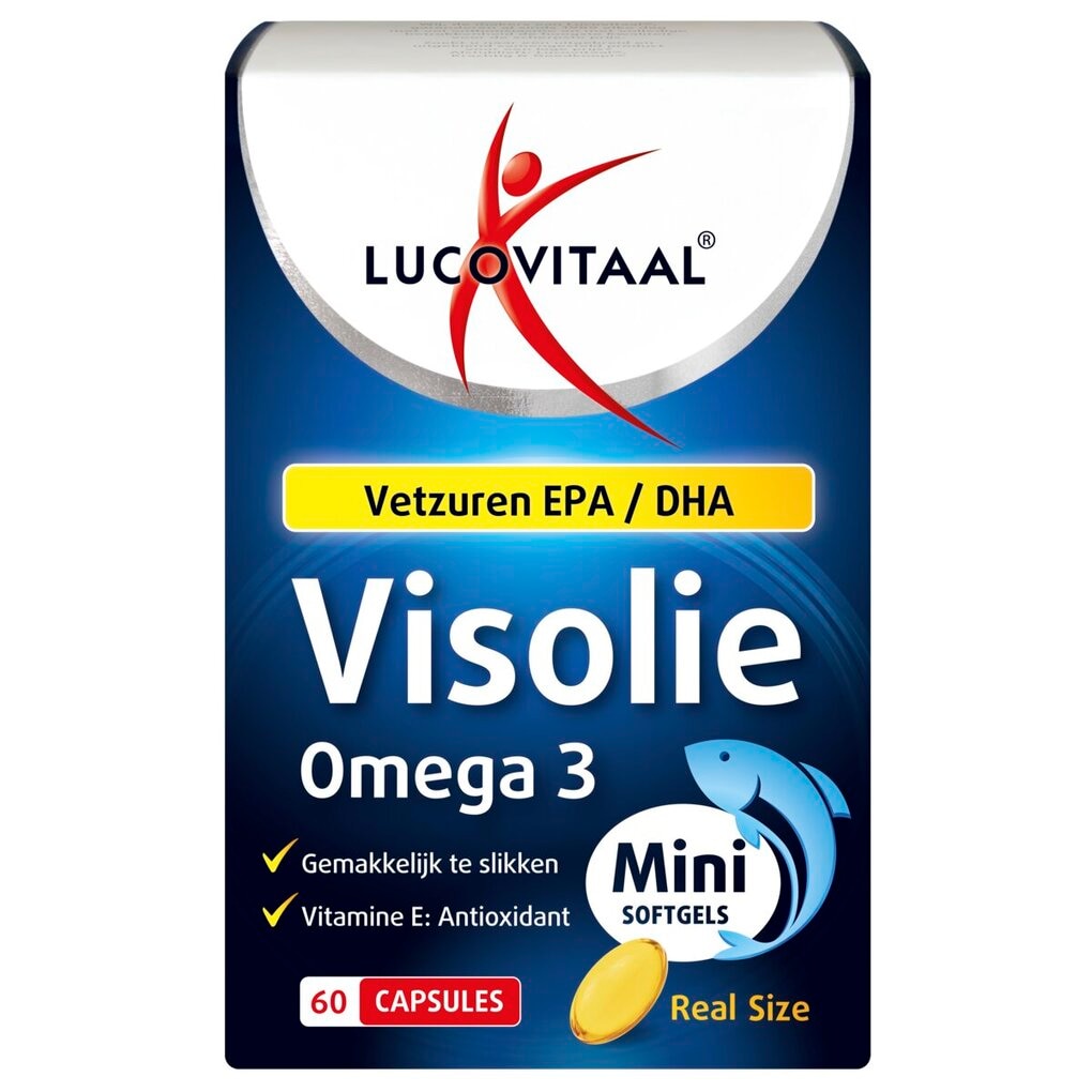 Lucovitaal Capsules Minis d'Huile de Poisson Oméga-3