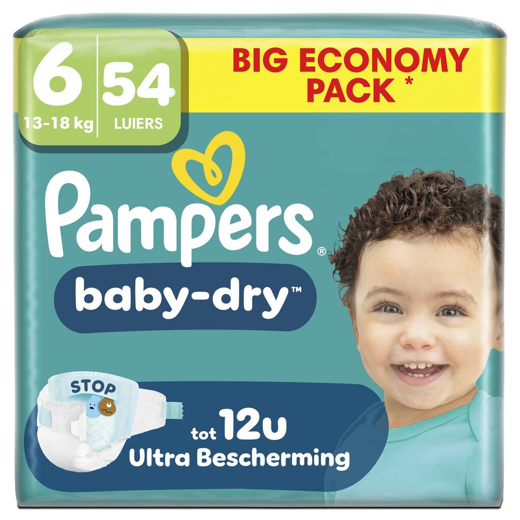 Pampers Couches Baby-Dry Taille 6