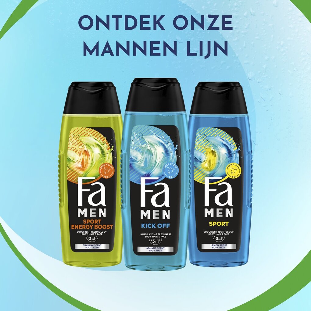 Fa Men Gel Douche et Shampoing Kick Off