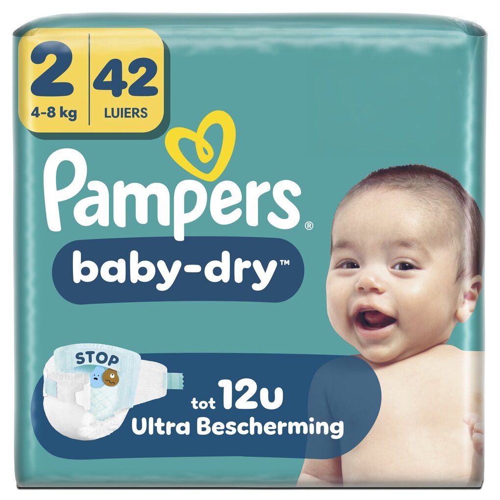 Pampers Couches Baby-Dry Taille 2 Pampers Couches Baby-Dry Taille 2