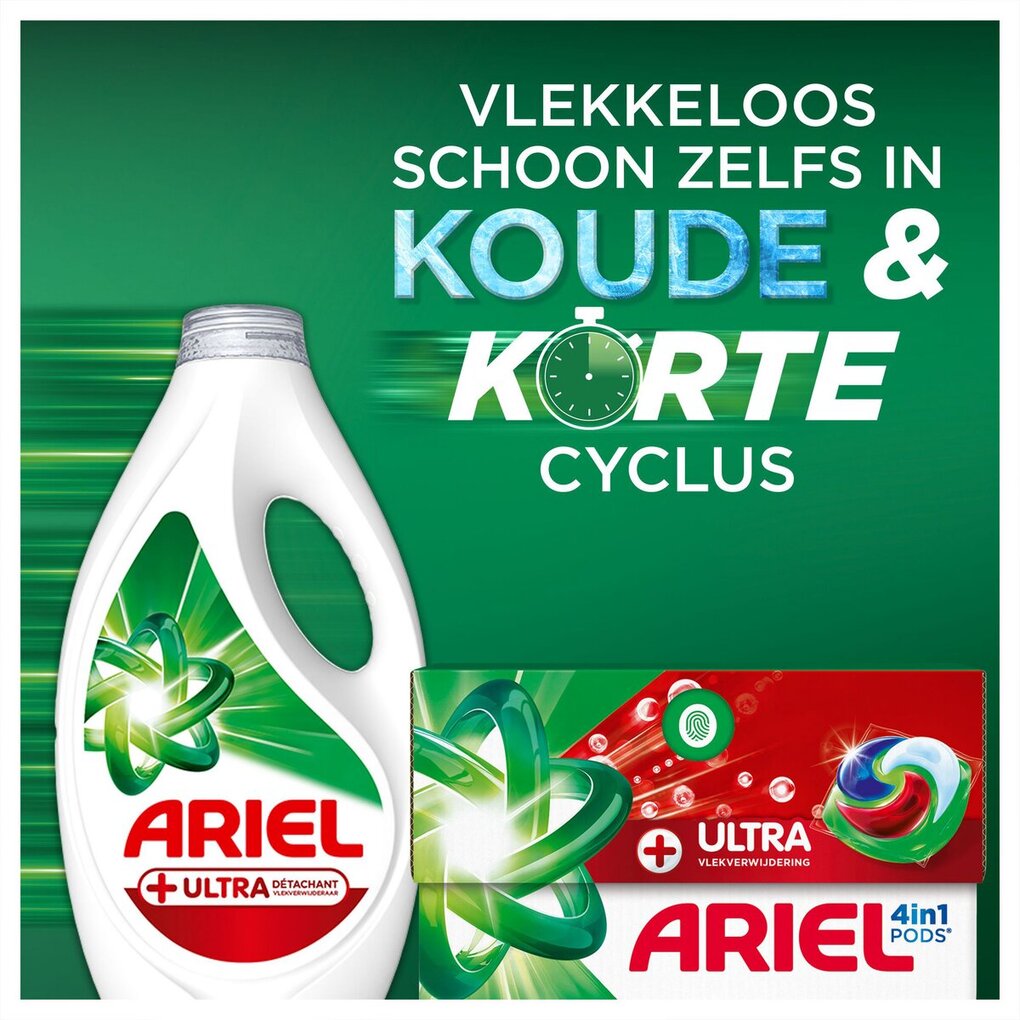 Ariel Pods 4-en-1 + Ultra Détachant