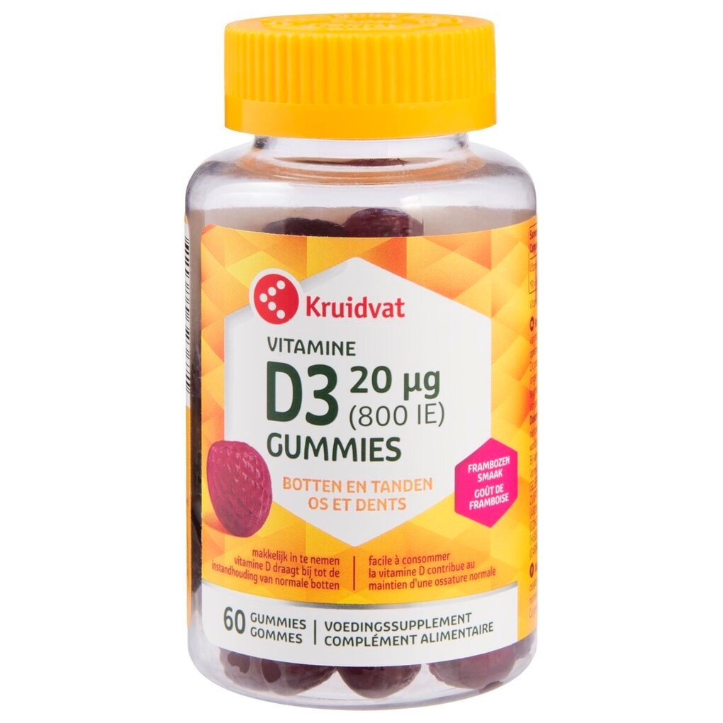 Kruidvat Vitamine D3 20 Μg gummies 60 stuks