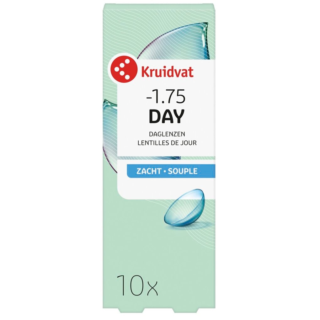 Kruidvat Opticare -1.75 - 10 Lentilles Quotidiennes Souples