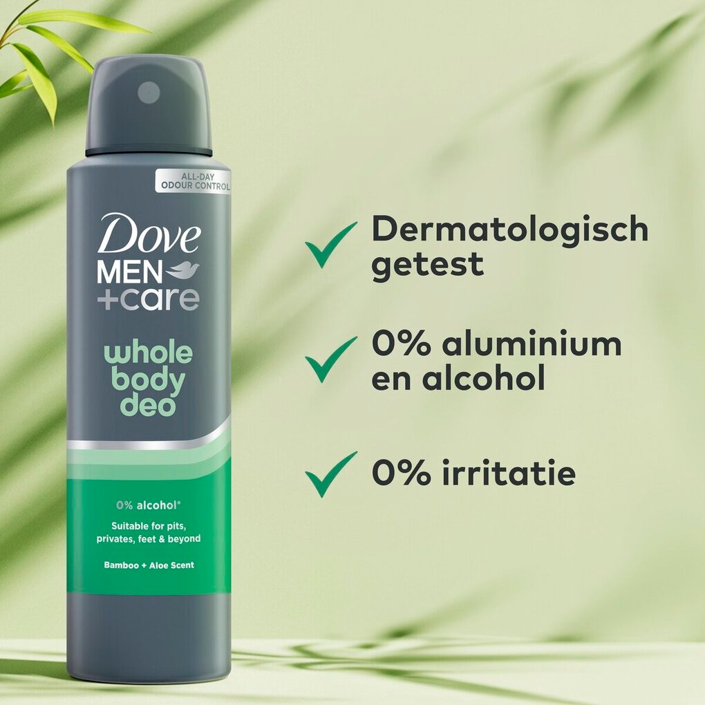 Dove Men + Care Déodorant en Spray Whole Body Bamboo & Aloe