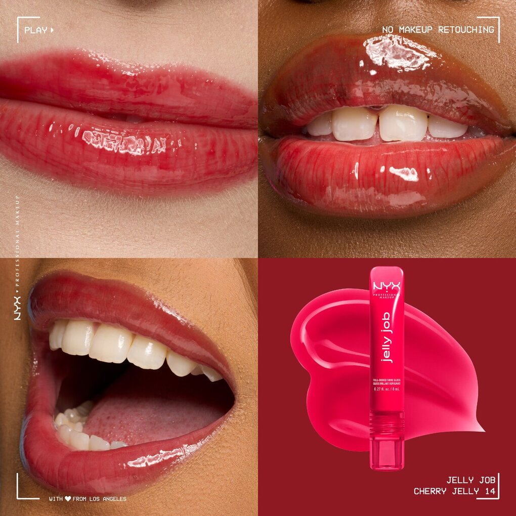 NYX Professional Makeup Gloss à Lèvres Jelly Job Cherry