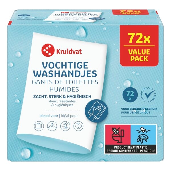 Gants de Toilette Humides Kruidvat