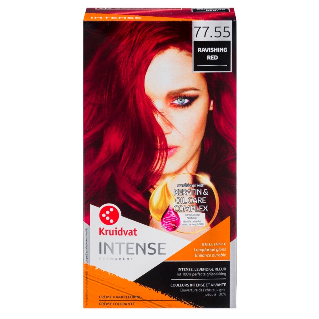 Kruidvat Intense 77.55 Ravishing Red Crème Haarkleuring Kruidvat Intense 77.55 Ravishing Red Crème Haarkleuring