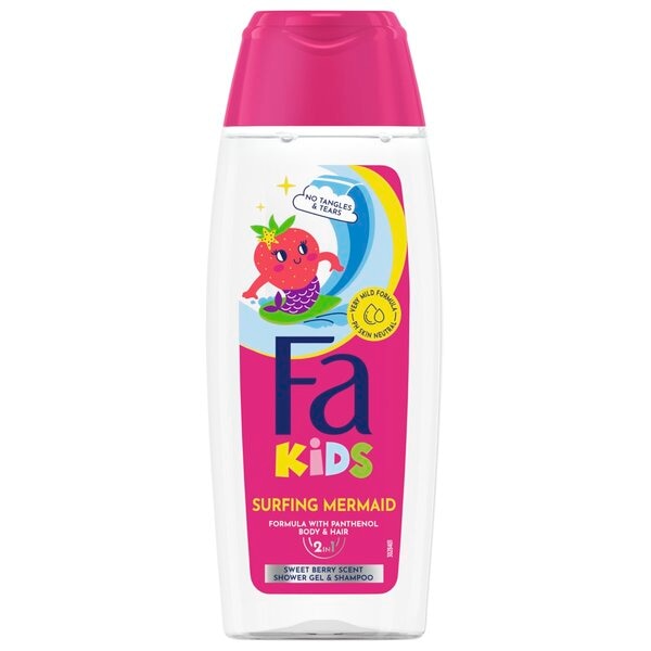 Fa Kids Gel Douche et Shampoing 2-en-1 Surfing Mermaid