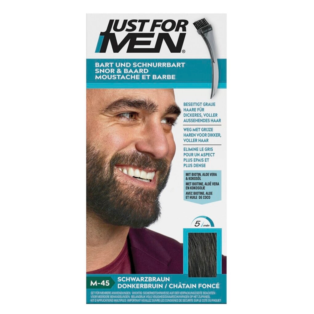 Just For Men Snor & Baard M-45 Donkerbruin Haarkleuring
