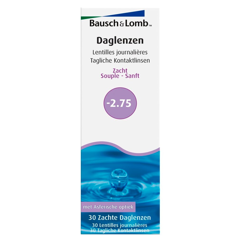 Bausch + Lomb Lentilles de Contact Souples Journalières -2.75