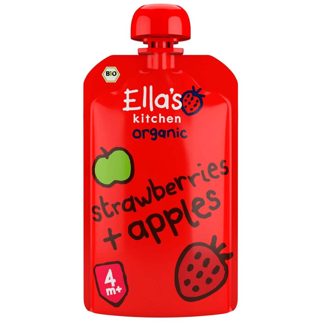 Ella's Kitchen 4+M Strawberry + Apples