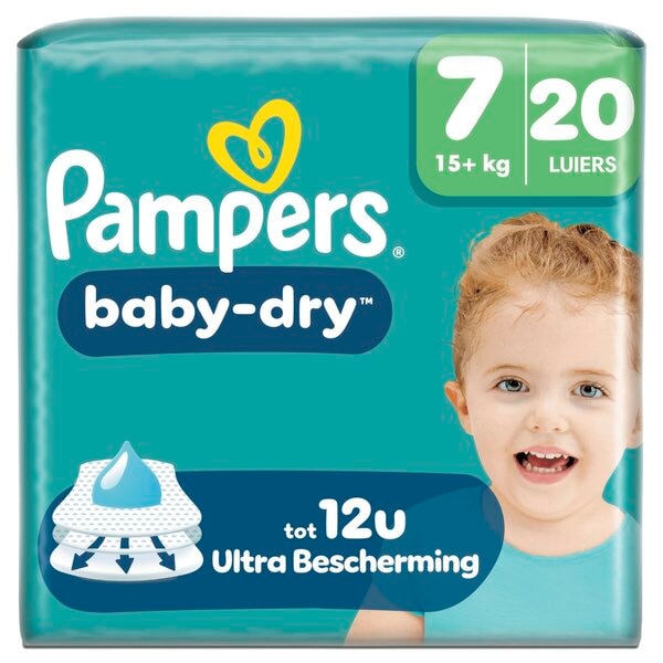 Pampers Couches Baby-Dry Taille 7