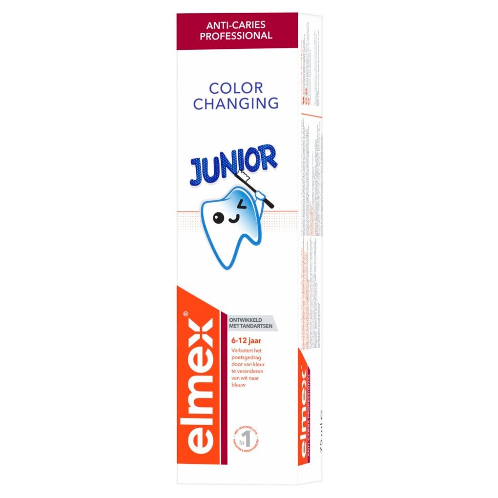 Elmex Junior Dentifrice Color Changing 6-12 Ans