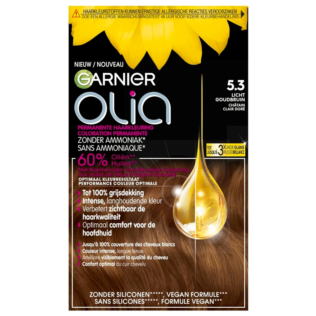 Garnier Olia 5.3 Licht Goudbruin Permanente Haarkleuring