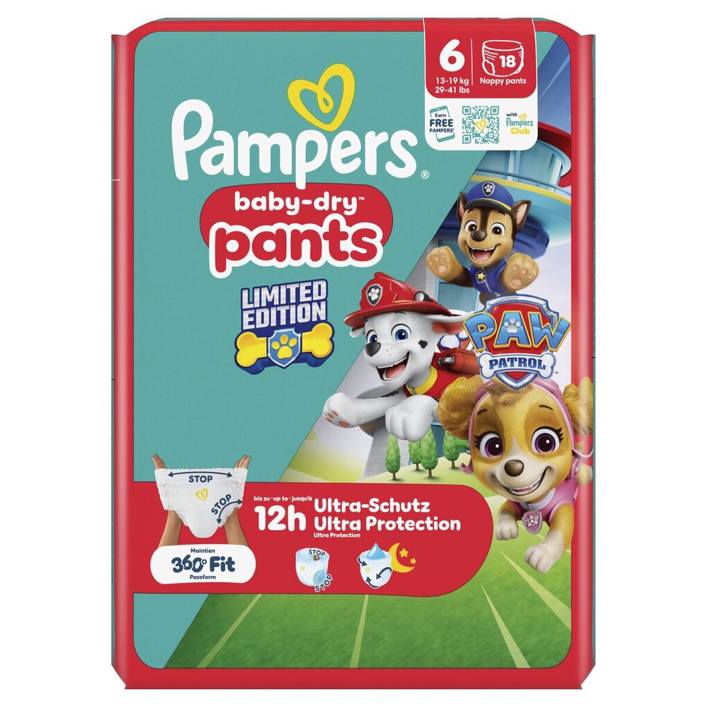 Pampers Baby-Dry Paw Patrol Pants Maat 6 Luierbroekjes