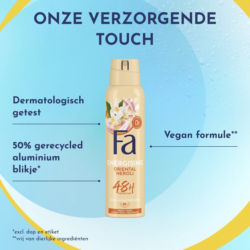 Fa Energising Oriental Neroli Deodorant Spray