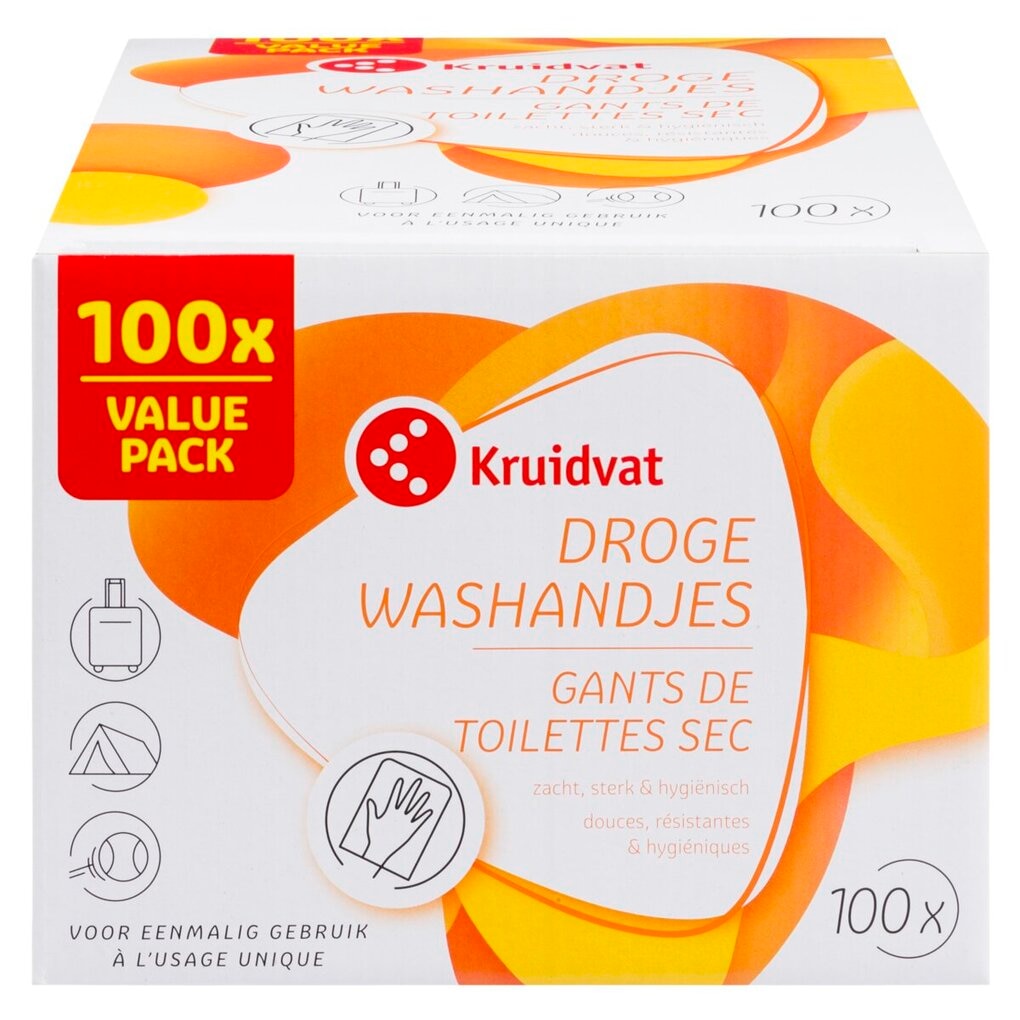 Kruidvat Droge Washandjes