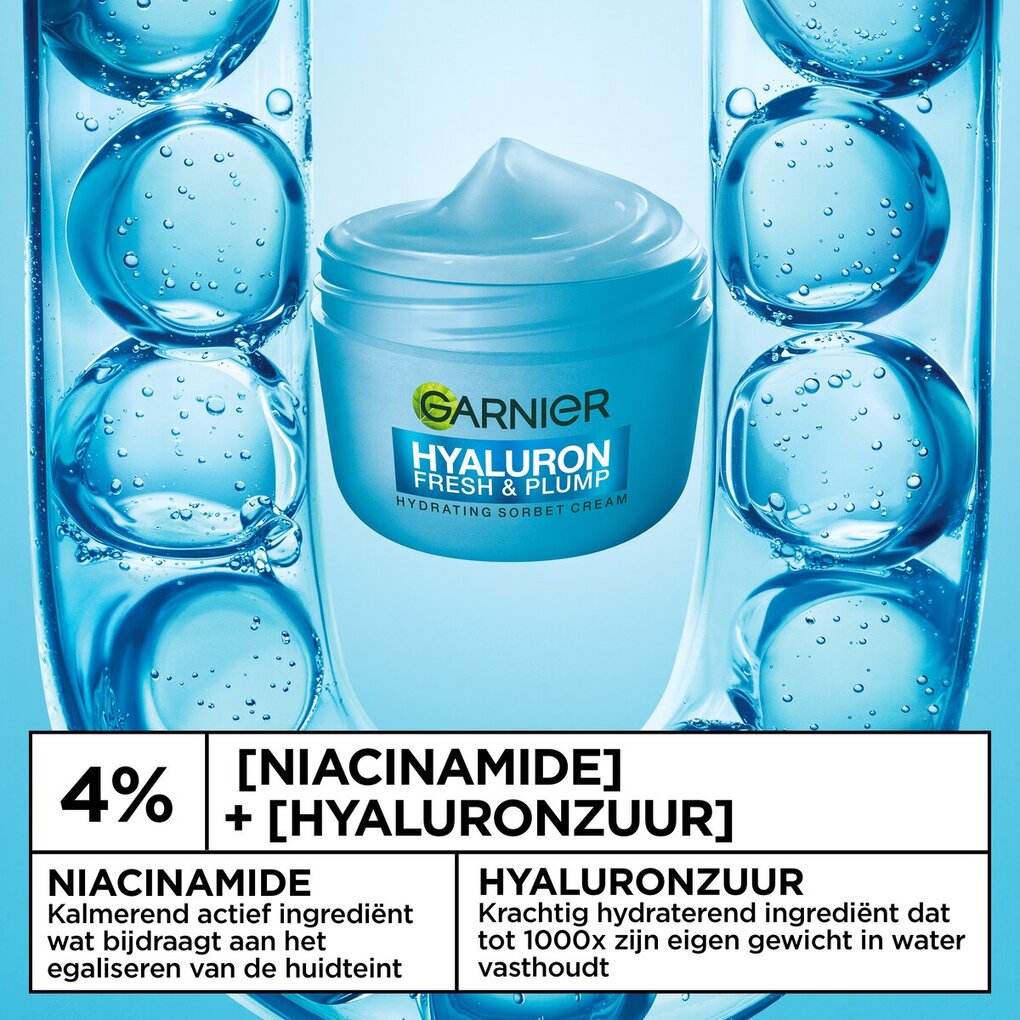 Garnier Hyaluron Fresh & Plump Hydrating Sorbet Cream