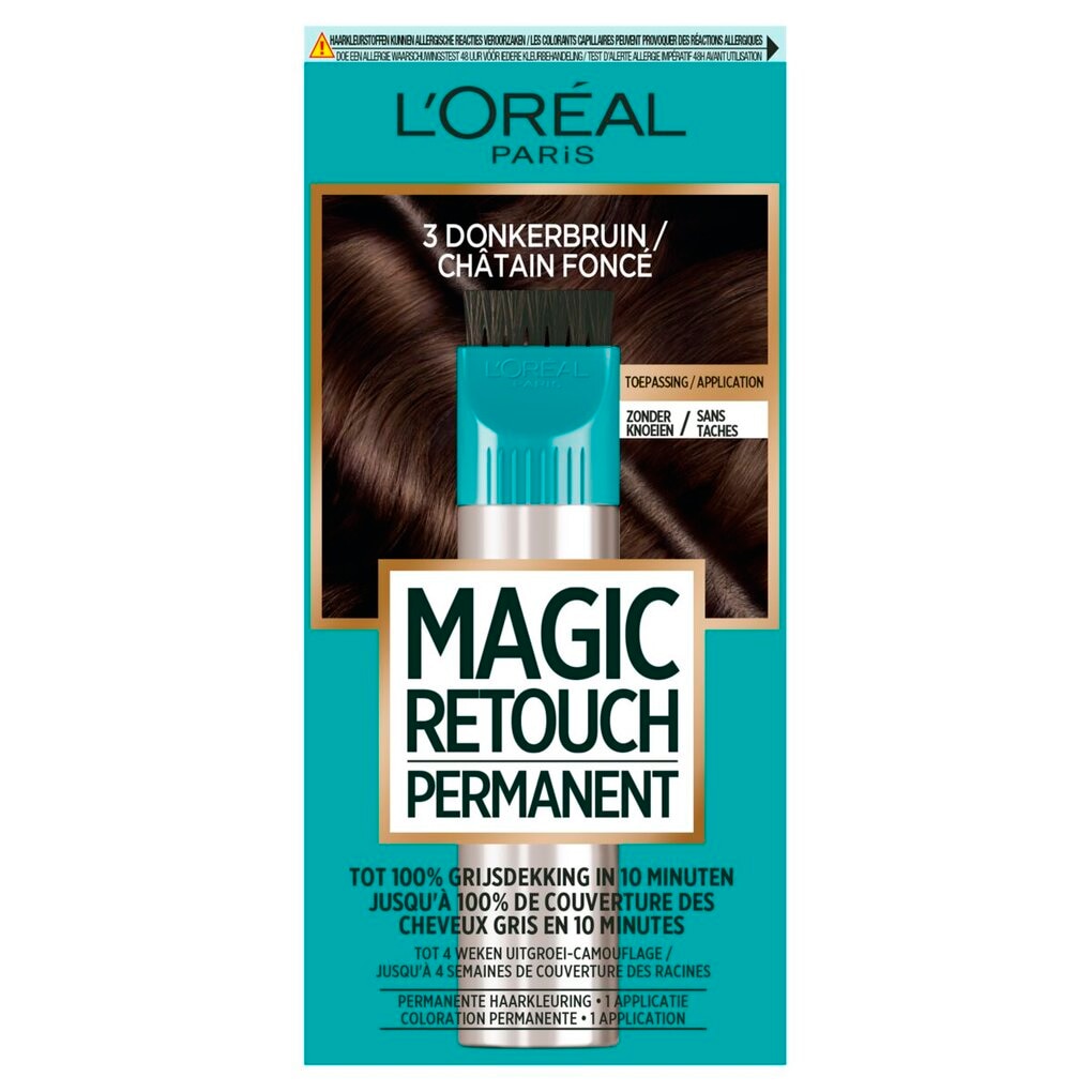 L'Oréal Paris Magic Retouch 3 Donkerbruin Permanente Haarkleuring