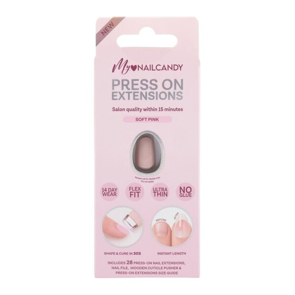 My Nailcandy Press On Extensions Soft Pink