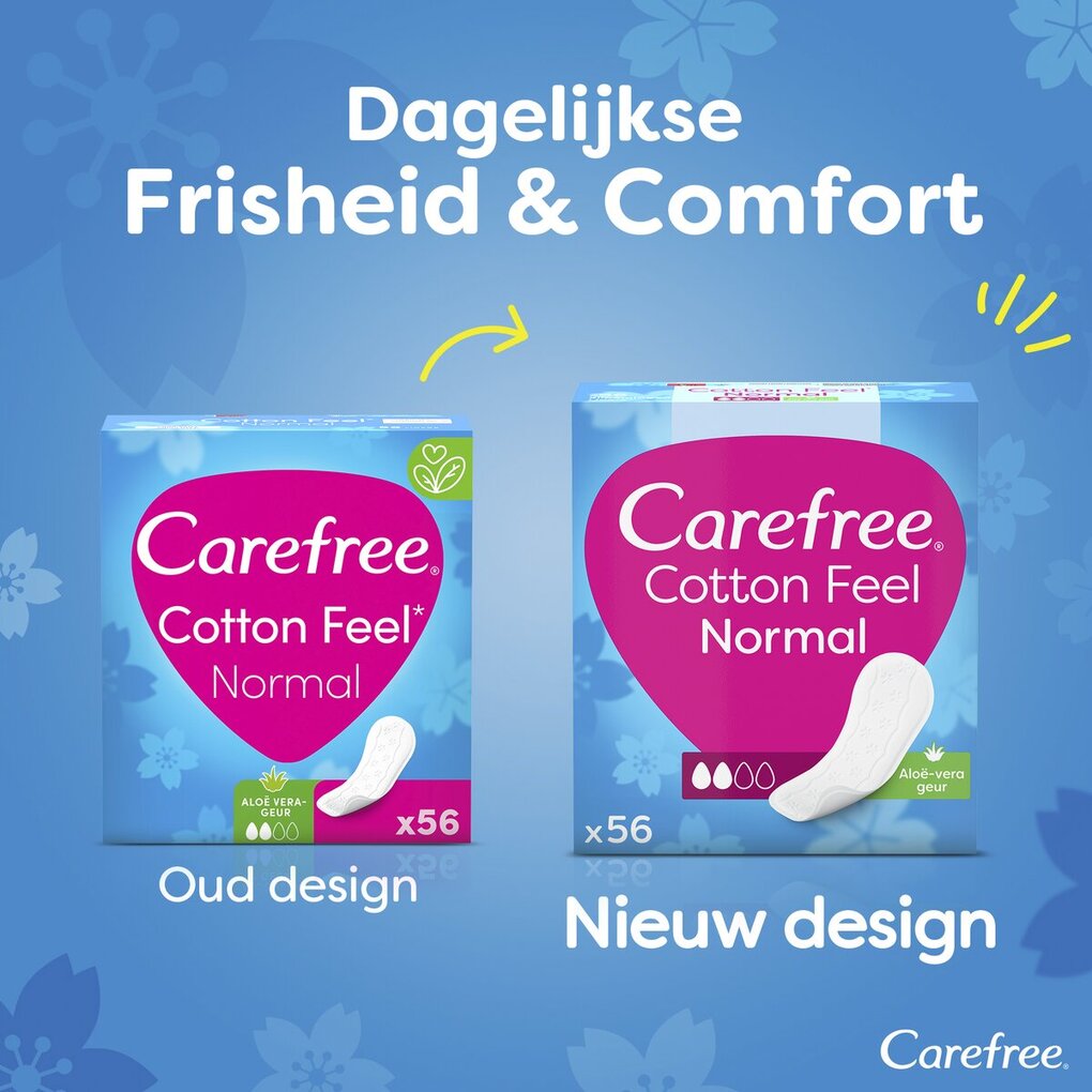 Carefree Cotton Feel Normal Inlegkruisjes