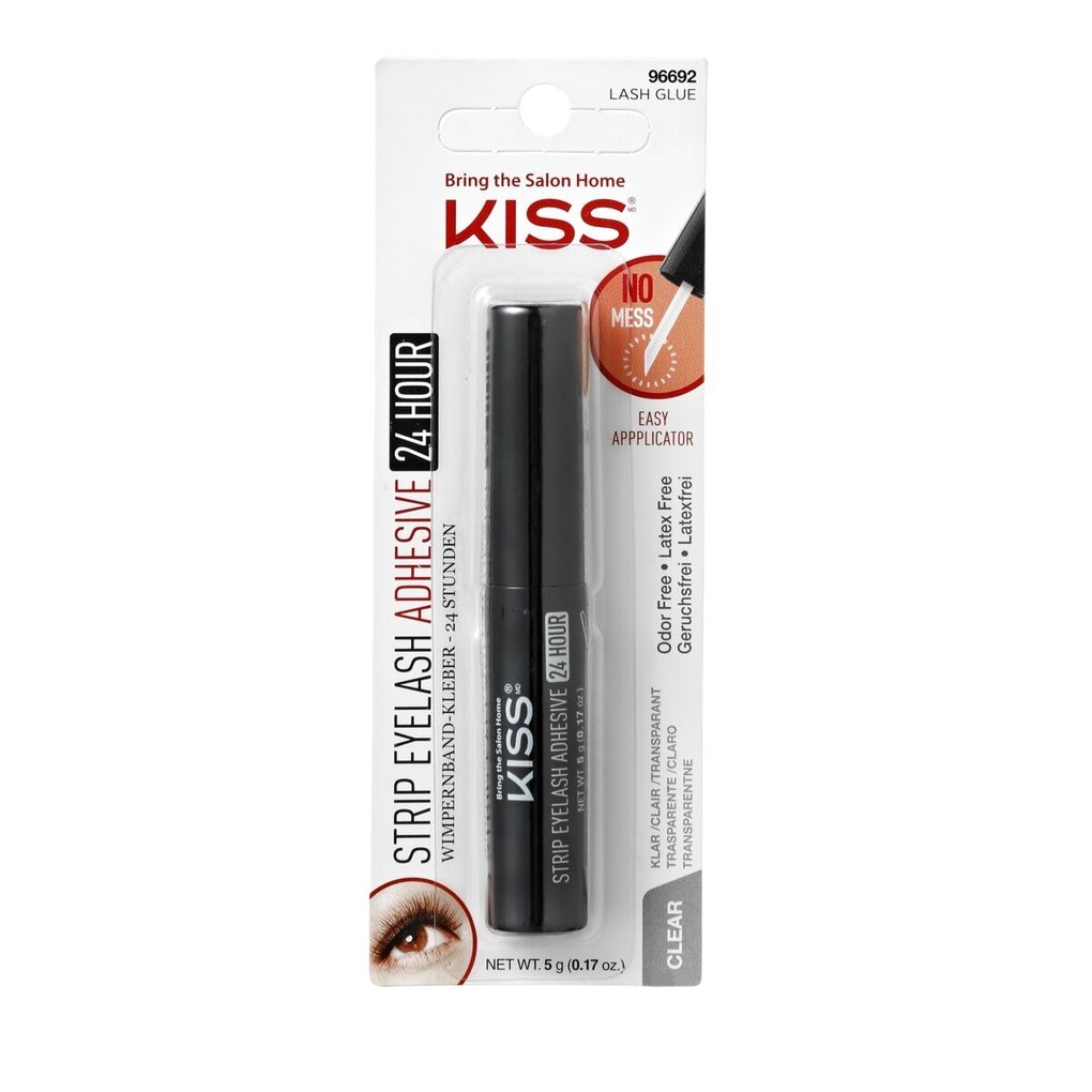 Kiss Strip Eyelash Adhesive 24 Hour Clear Wimperlijm