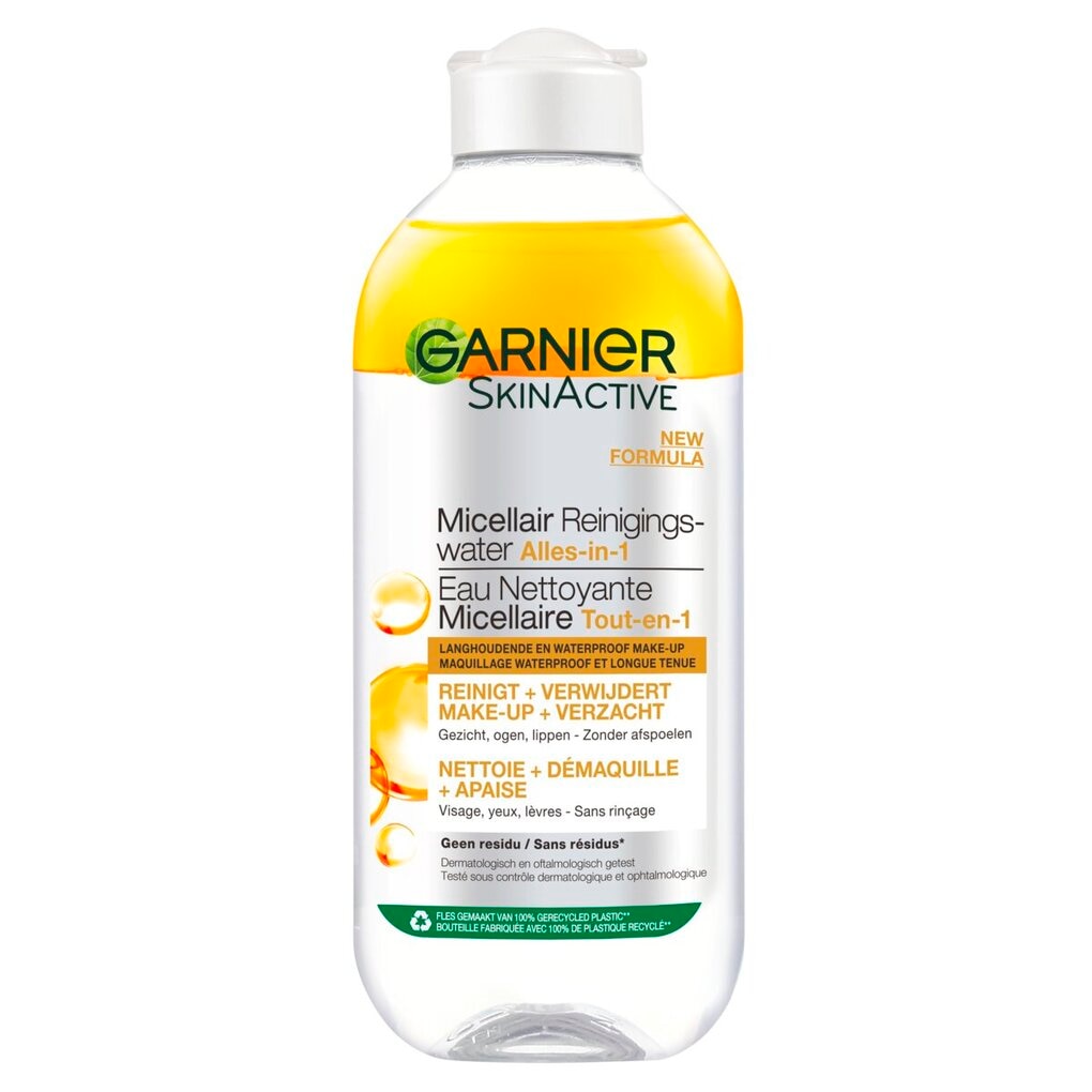 Garnier SkinActive Micellair Reinigingswater voor Langhoudende en Waterproof Make-Up
