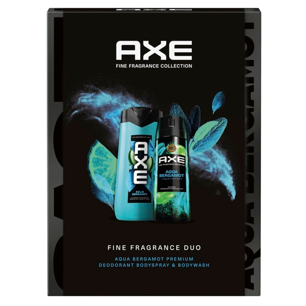 Axe Fine Fragrance Aqua Bergamot Bodyspray & Bodywash Duo
