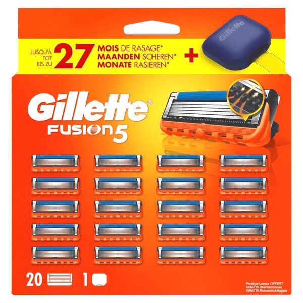Gillette Lames de Rasoir Fusion5 avec Trousse de Voyage