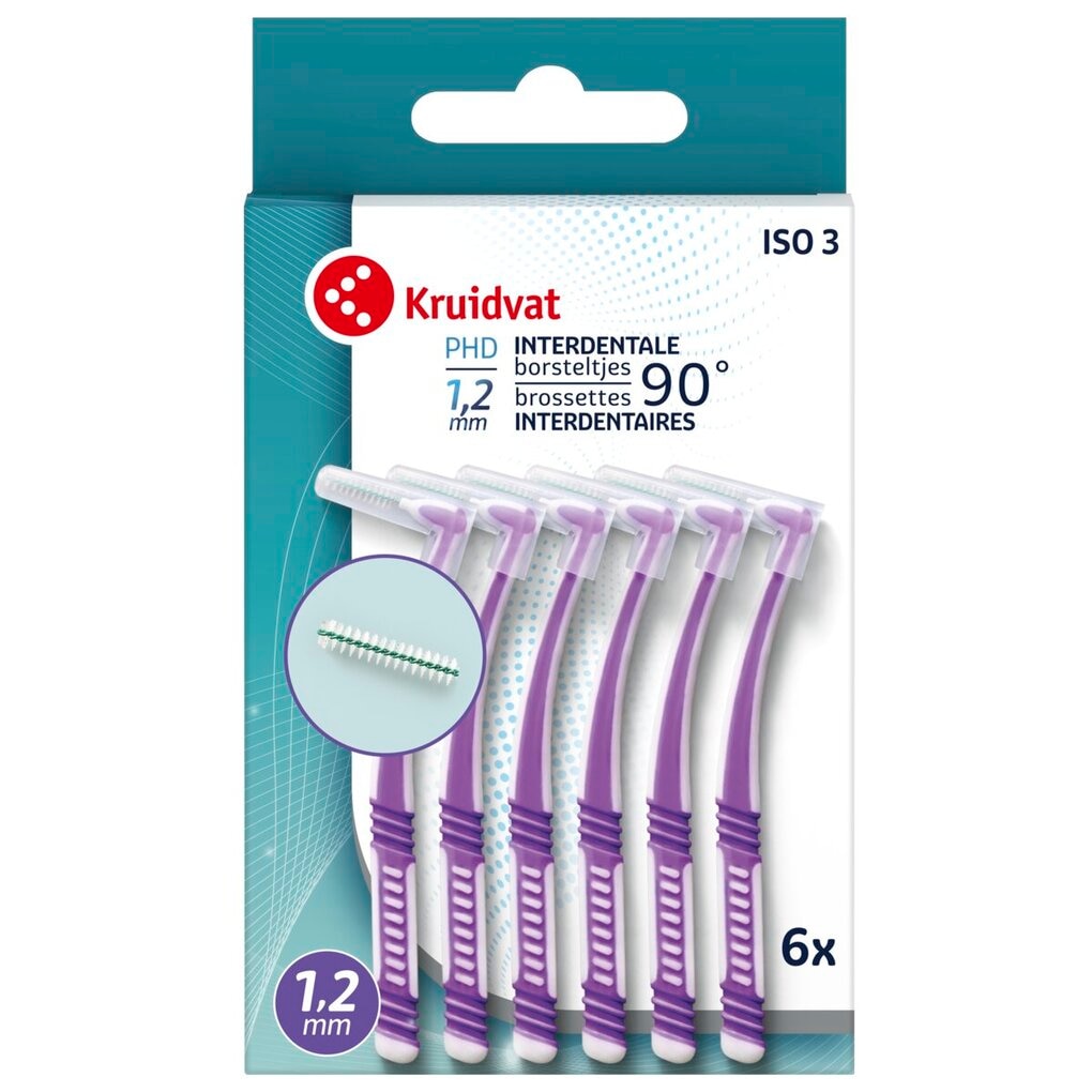 Kruidvat 90° 1,2mm Interdentale Borsteltjes