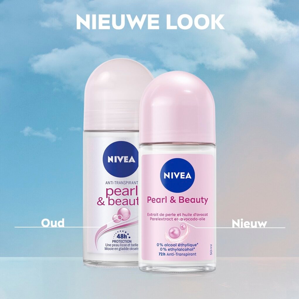 NIVEA Déodorant Bille Anti-Transpirant Pearl & Beauty