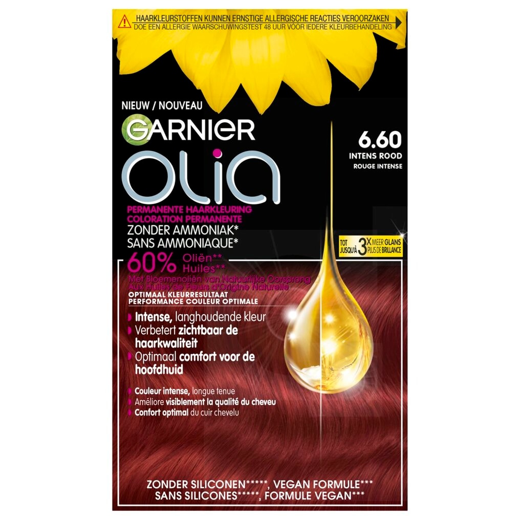 Garnier Olia Coloration Crème Permanente 6.60 Rouge Intense