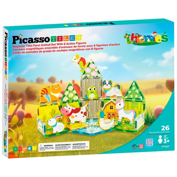 Picasso Set de Tuiles Magnétiques Animaux de la Ferme