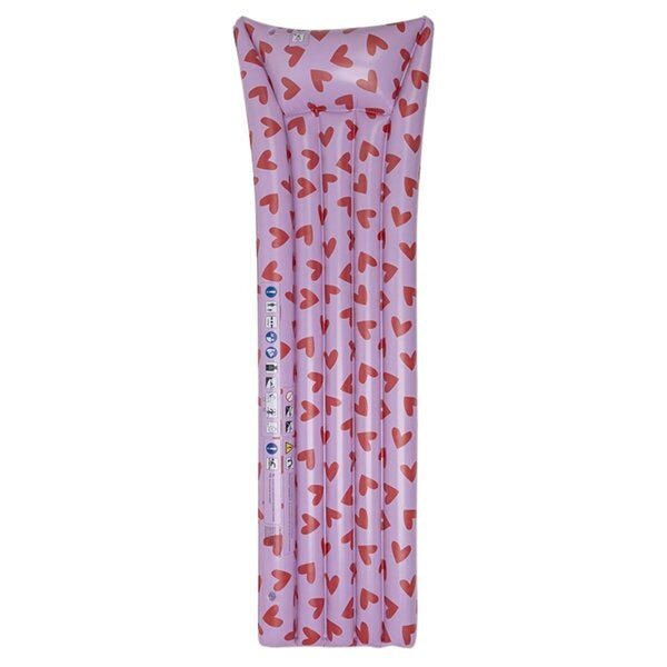 Matelas Gonflable à Motif Cœurs